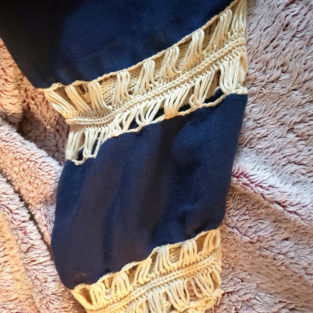 Blue and Cream Top